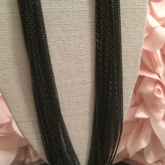4 for $15 - Black Multi-strand Necklace - Picture 2 of 4